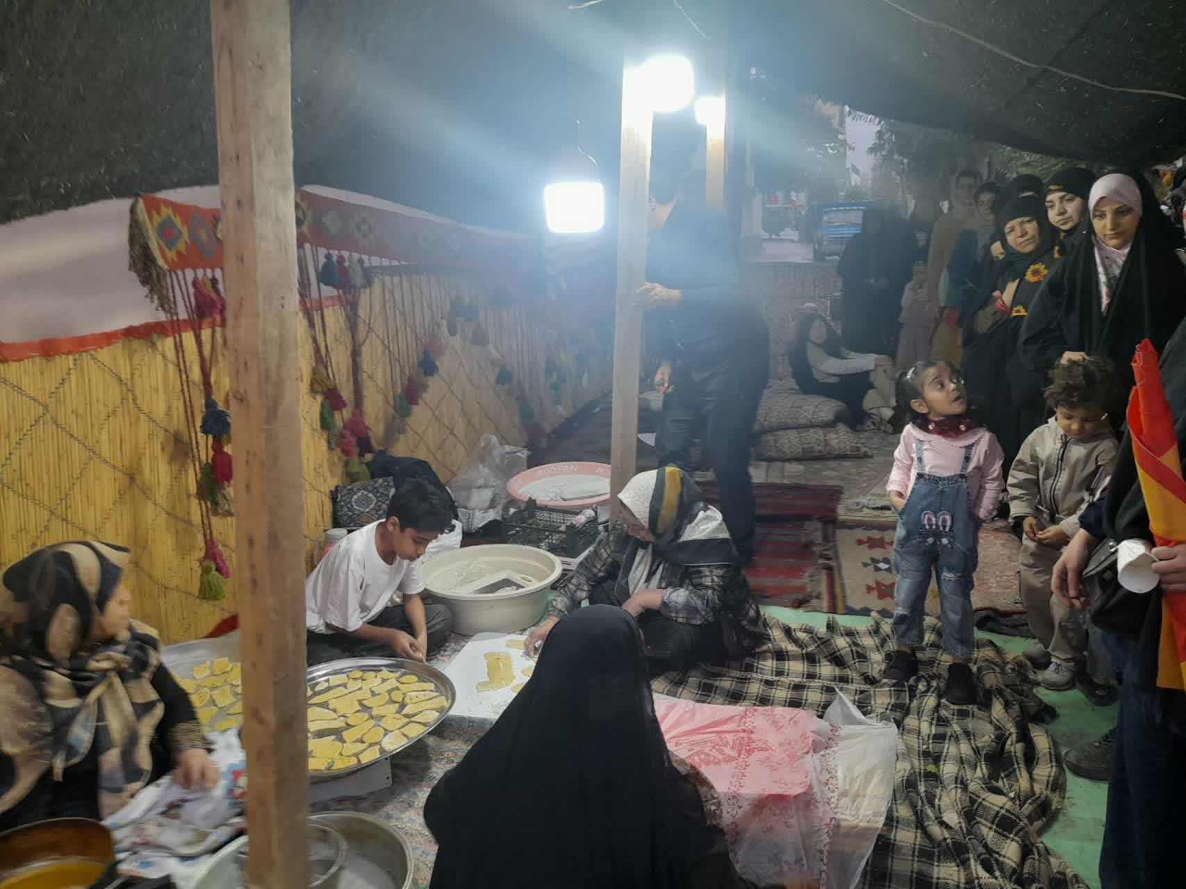 سیاه‌چادر عشایری در اجتماع «جان‌فدایان ایران» کرج برپا شد