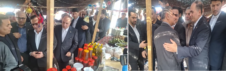 بازدید وزیر جهاد کشاورزی از سیاه‌چادرهای عشایری در حاشیه جشنواره ملی زیتون طارم